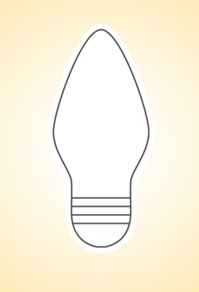 Лампа накаливания в форме свечи матовая Е14